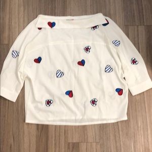 Cute heart blouse